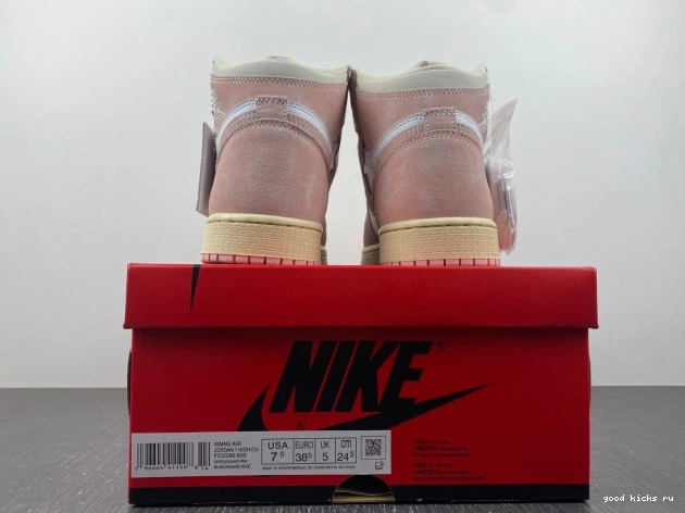 OG Retro Air Washed FD2596-600 (Women's) Jordan 1 High Pink 0703